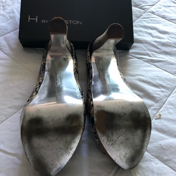 H Halston platform block heel - Picture 5 of 6